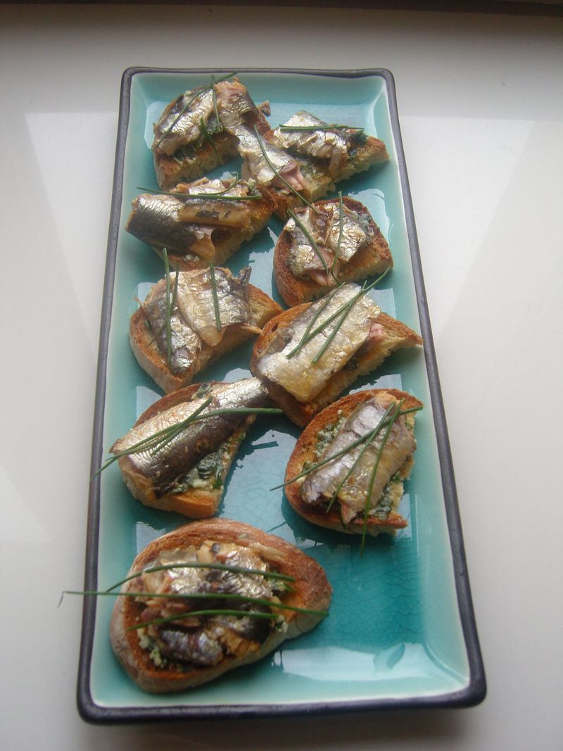 Tartine Salées aux Sardines