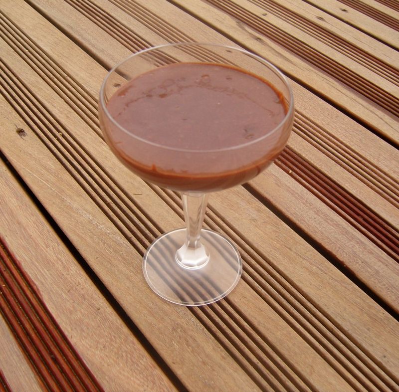 Mousse au chocolat au gingembre