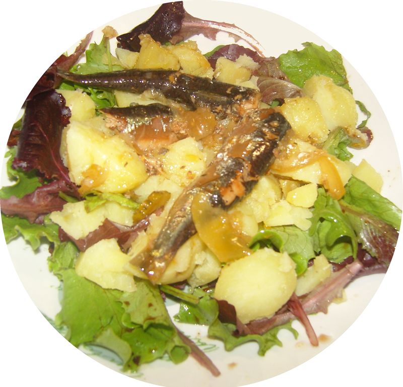 Salade aux sardines