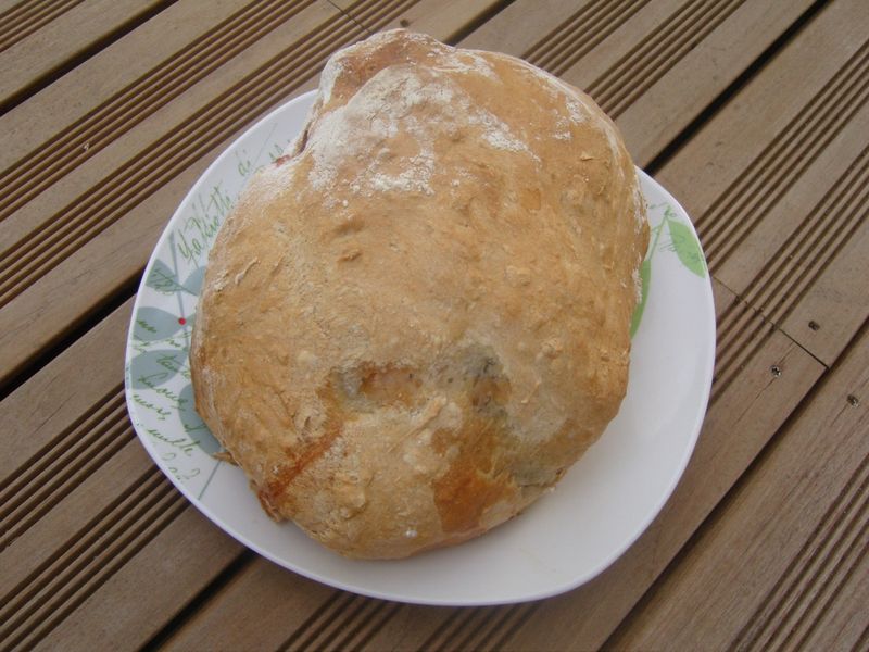 Poulet en croute de pain