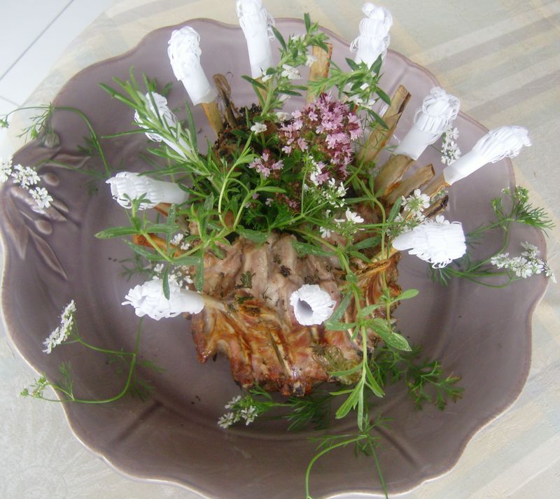 Couronne d'Agneau aux herbes du Jardin