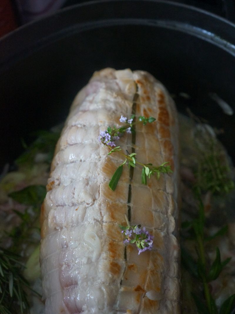 Rôti de veau à l'ancienne