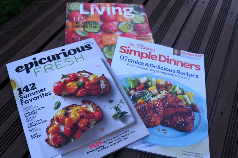 Magazines culinaires américains Juillet 2014 Epicurious Fresh, Fine Cooking Simple Dinners, Living Martha Stewart