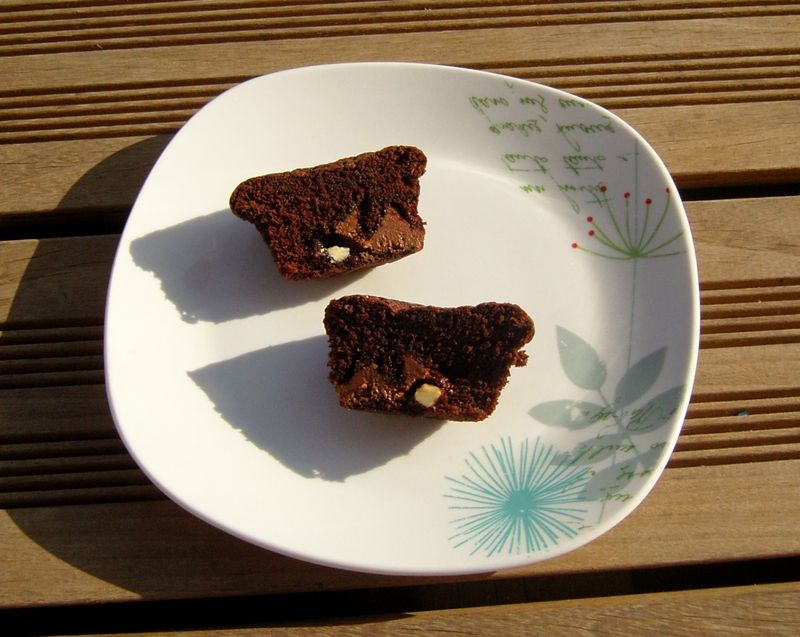 Muffins au Toblerone OUVERT Muffins au Toblerone OUVERT