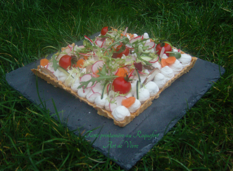 Tarte Printanière au Roquefort