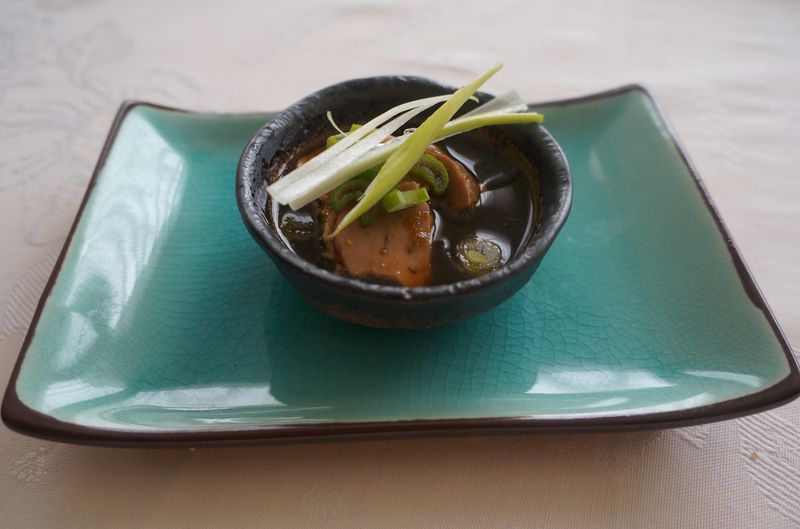 Foie de Morue Fumé aux Agrumes et Sauce Soja
