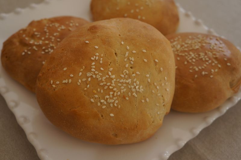 Pains à Hamburgers maison