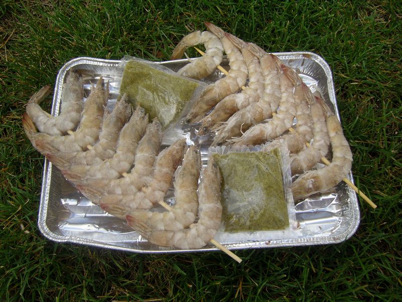 Brochettes de Crevettes Delpierre marinade persillée Brochettes de Crevettes Delpierre marinade persillée
