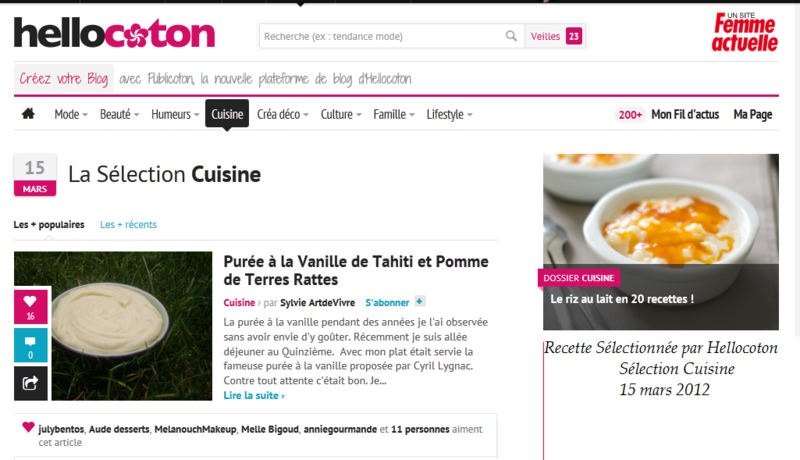 Hellocton Purée de rattes