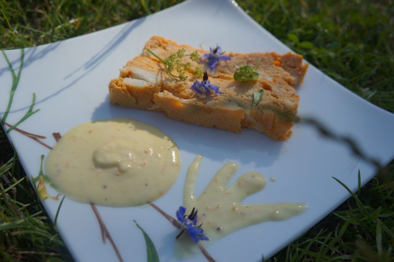 Terrine de Crabe et sa sauce  à l'orange