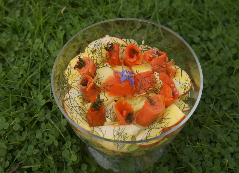 Salade d'Automne au Saumon fumé